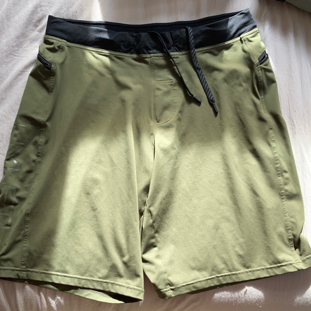 Hylete | Green CrossFit Lifting Shorts Large